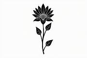 Modern Black Flower Design, an Illustration by jahid234 (Thumbnail 11 of 21)