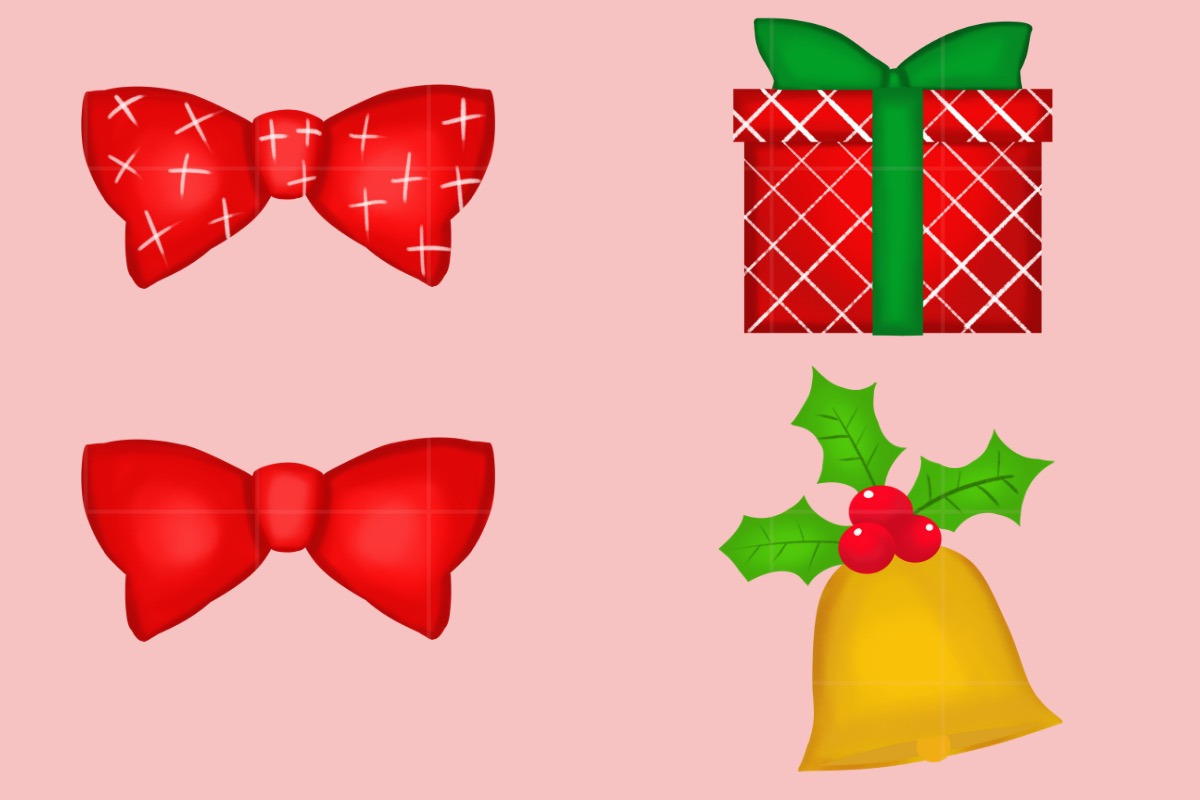 Christmas Clipart 2 Illustration, a Seasonal Illustration by tchastudio (Photo 5 of 8)