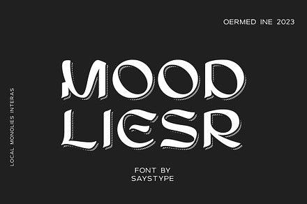 Says Display Maytens Typeface