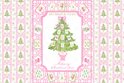 Mahjong Christmas Tree Pink, a Graphic by LABFcreations (Thumbnail 1 of 4)