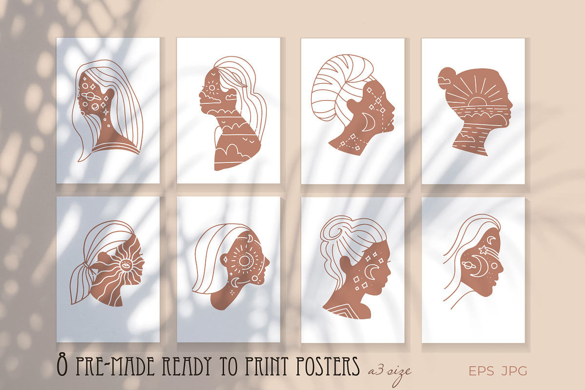 Inner life - Line art Space Faces, an Object Illustration by Lana Sham (Photo 13 of 14)