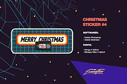 80's Stickers - christmas|newyear, a Branding & Logo Template by Sonnyfive (Thumbnail 6 of 10)