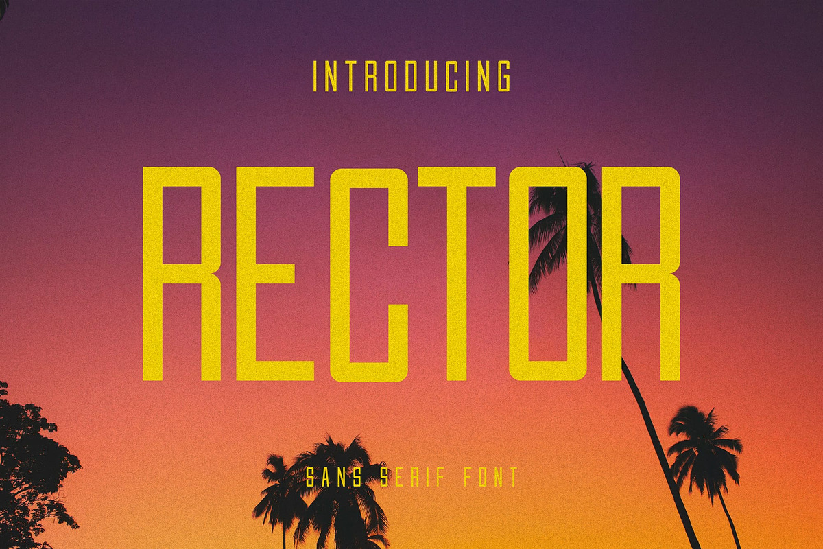 Rector, a Sans Serif Font by Lemockup (Photo 1 of 13)