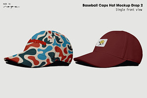 Baseball Caps Hat Mockup Drop 2