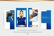 Blue Instagram Pack for Canva, a Social Media Template by Innova Studio (Thumbnail 8 of 9)