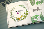 Watercolor & Gold Tropical Leaves, an Object Illustration by Papatongartist (Thumbnail 4 of 10)