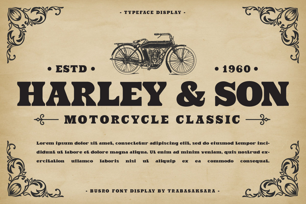 BUSRO - Serif Display Font, a Serif Font by trabaskriya (Photo 4 of 8)