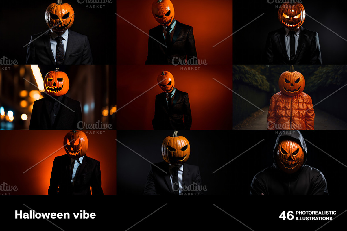 Halloween vibe. 46 images, a Person Photo by Handmadefont (Photo 6 of 11)