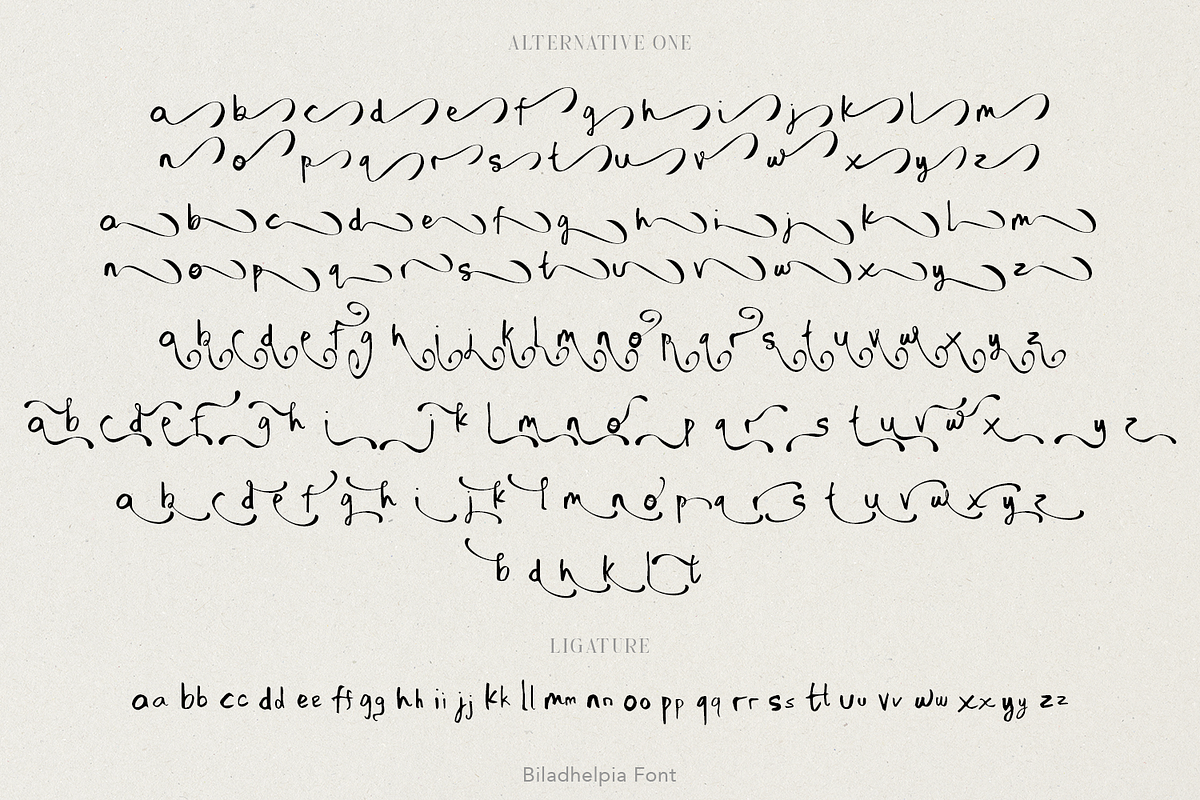 Biladhelpia Handwritten Font, a Script Font by madeDeduk (Photo 10 of 15)