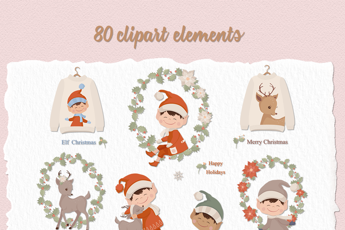 Christmas Elves Part 2 Illustrations, a Decorative Illustration by Irena Art (Photo 8 of 8)