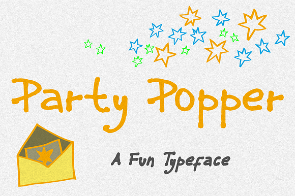 Party Popper - A Fun Typeface preview 7