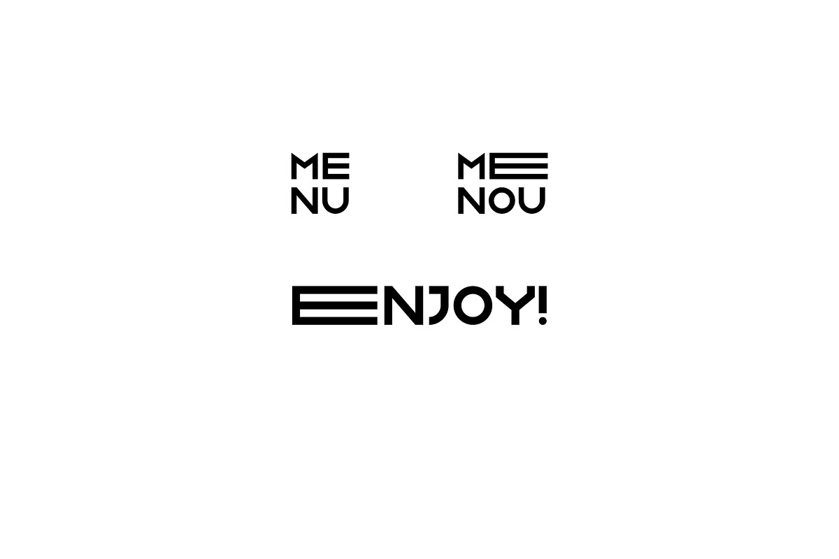 GNF-MENU bold display font preview 7