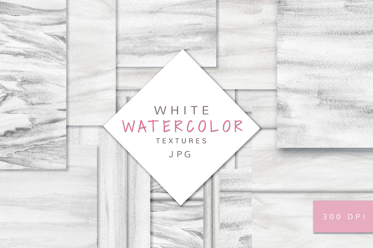 White Watercolor textures, a Texture Graphic by Color_Brush (Photo 1 of 6)