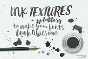 Ink Textures For Fonts, a Texture Graphic by WeLivedHappilyEverAfter (Thumbnail 1 of 6)