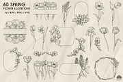Spring Line Art Bundle 10 in 1, a Decorative Illustration by Skliarova (Thumbnail 7 of 11)