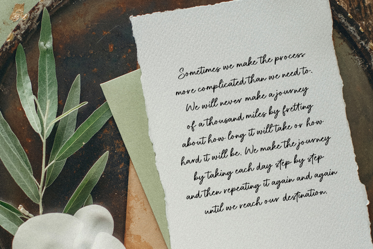Bleury Saint Modern Script Font, a Script Font by Heinzel Std (Photo 9 of 14)