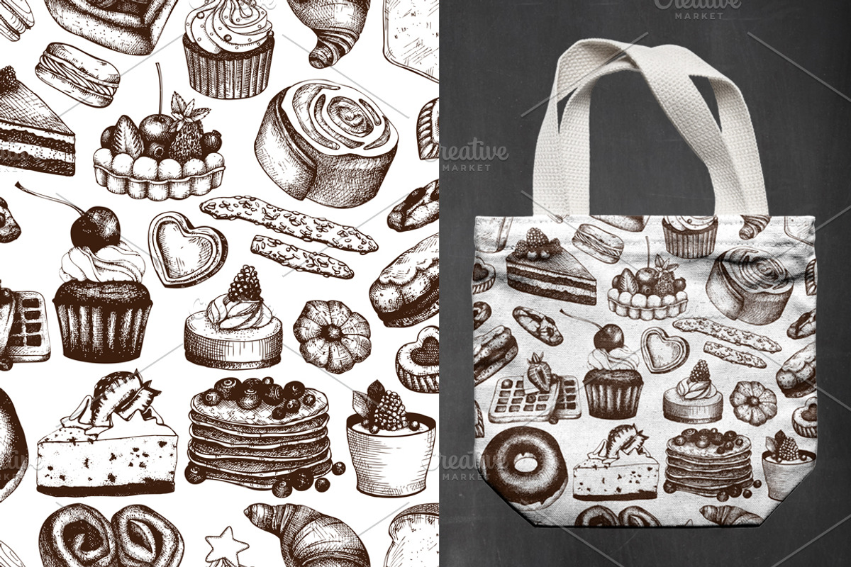 Bakery Menu Design, a Food Illustration by Yevheniia (Photo 4 of 5)