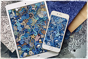 Nautical Endless Patterns, a Pattern Graphic by BALABOLKA (Thumbnail 2 of 5)