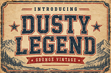 Dusty Legend - Vintage Rugged Font