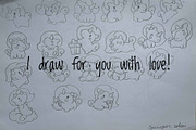 Cute Kawaii Unicorn Characters, an Animal Illustration by Palau (Thumbnail 9 of 12)