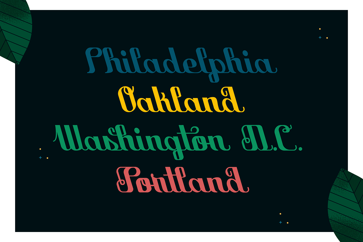 Laurel District Script by Holt510, a Script Font by Holt510 (Photo 4 of 14)