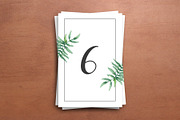 Printable Wedding Table Number, a Card Template by retrographix (Thumbnail 1 of 3)