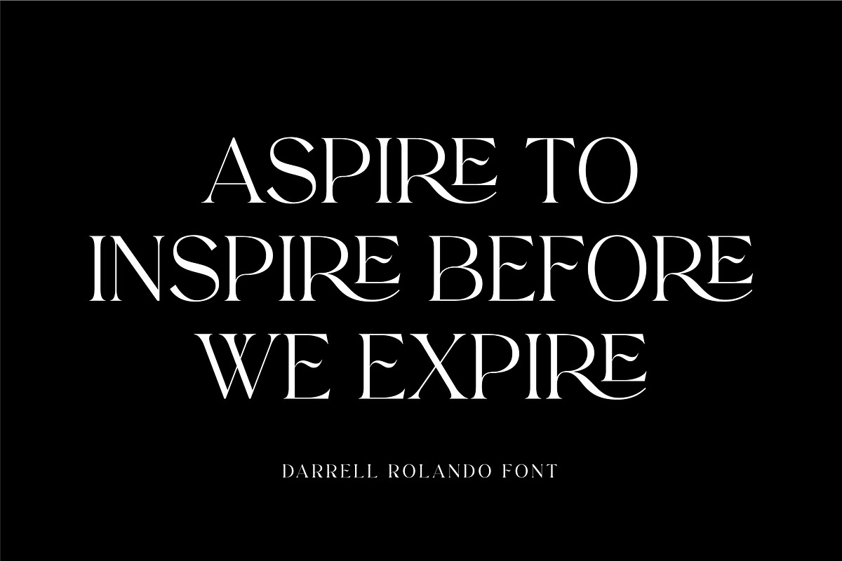 Darrell Rolando - Display Font, a Serif Font by Grezline Studio (Photo 4 of 13)