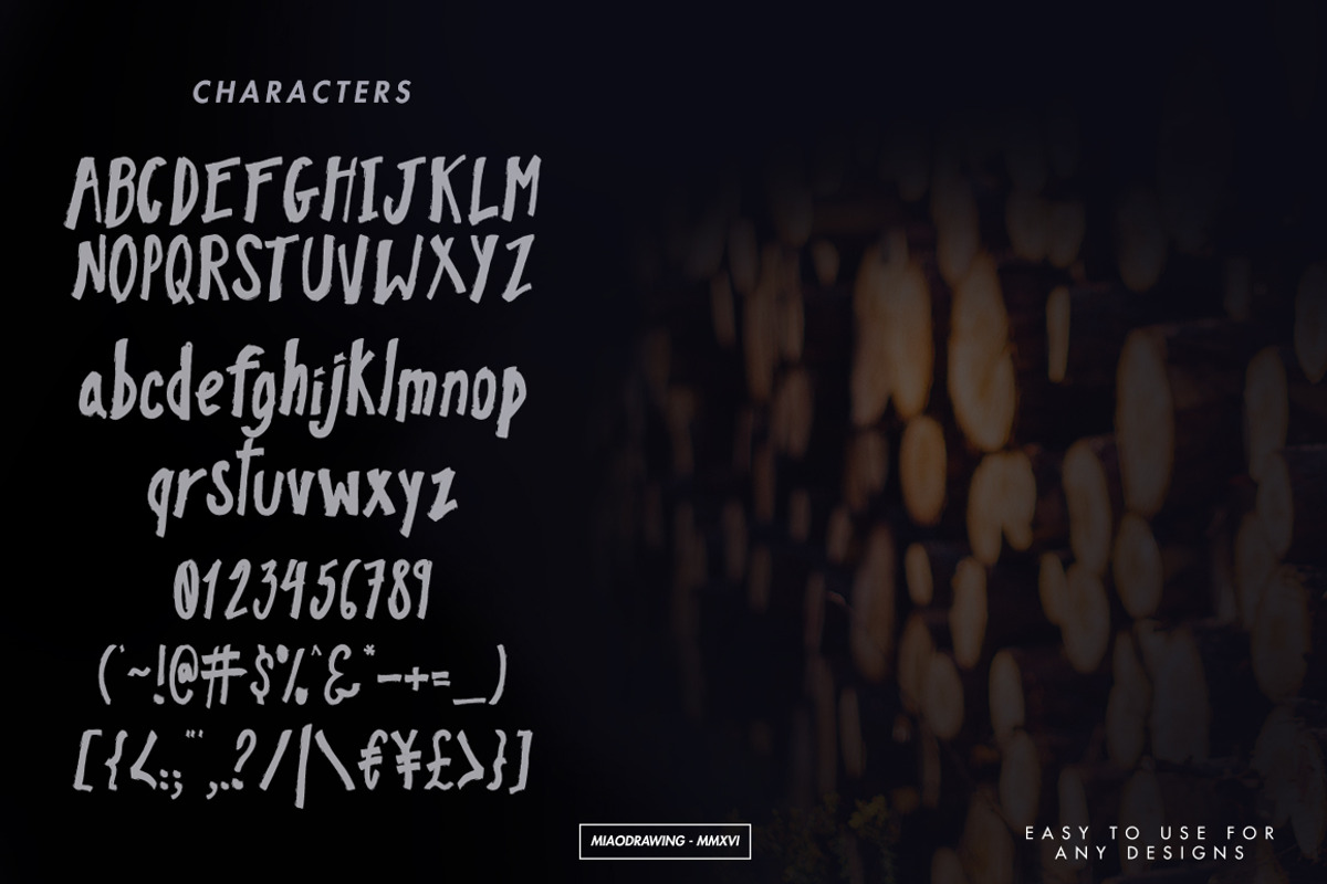 Pinebrick Typeface preview 2