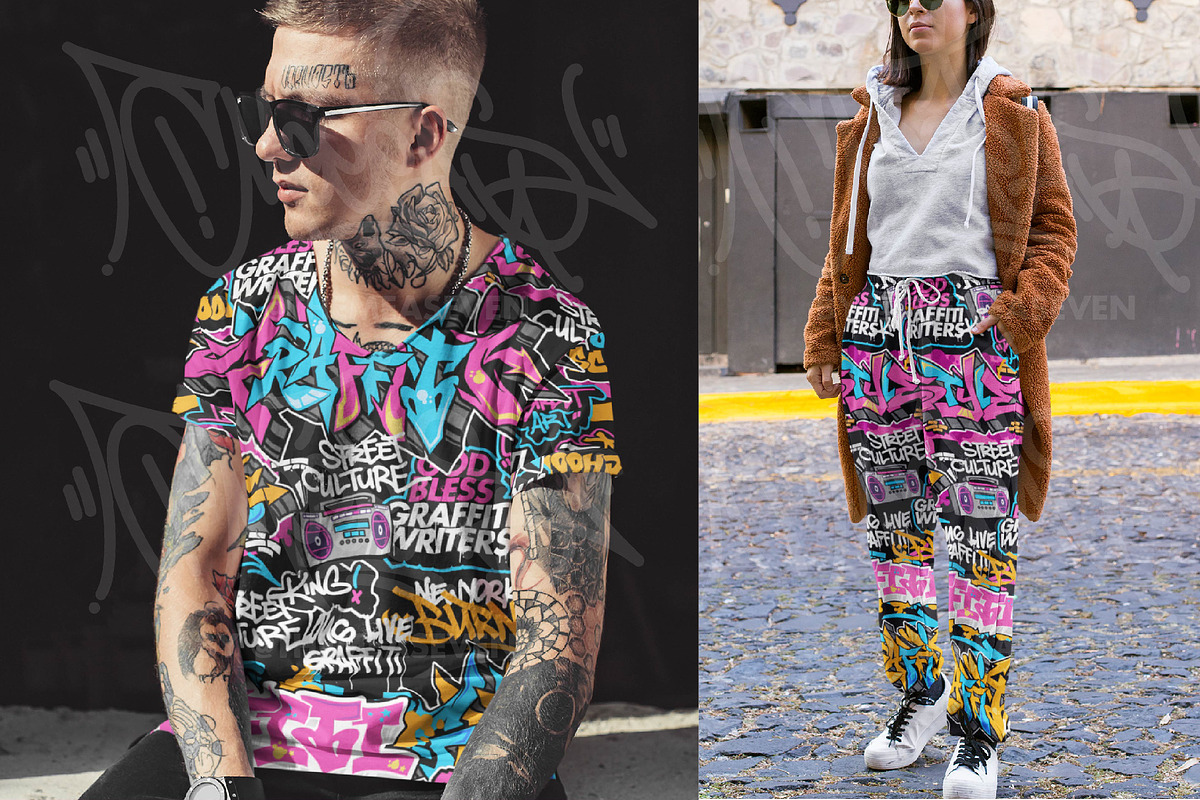 Graffiti Art Sticker Pack, an Object Graphic by MEAS7 Artwork (Photo 3 of 4)
