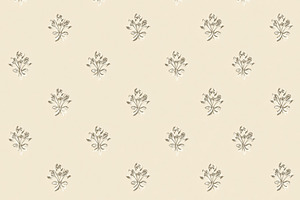 Vintage floral seamless pattern with repeating beige damask bouq, a Pattern Graphic by Studio ANNA