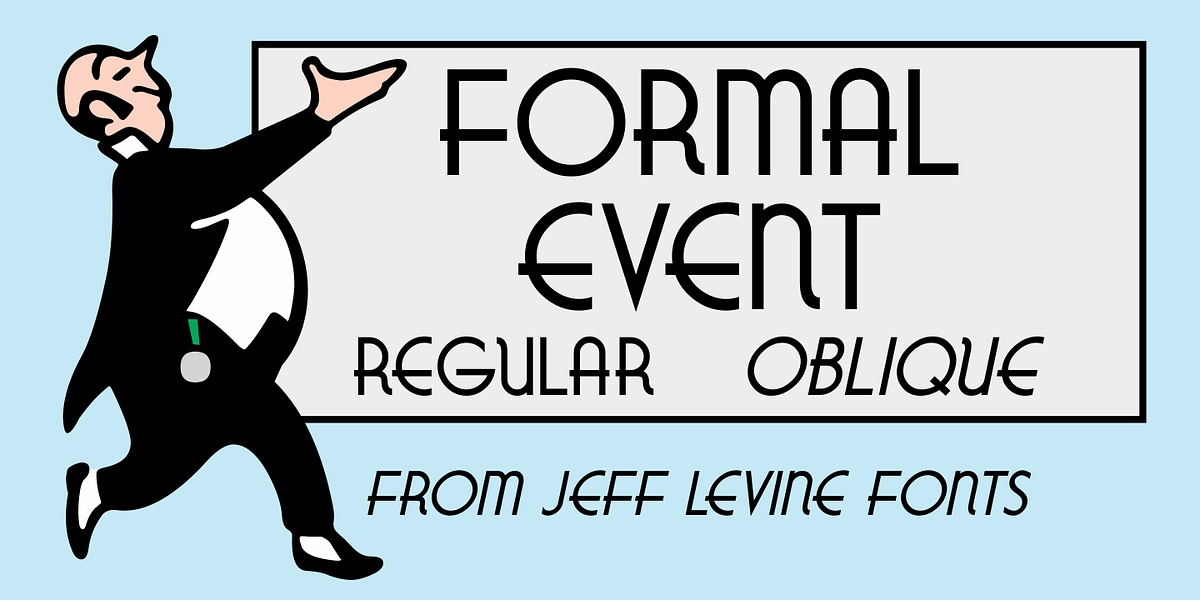 Formal Event JNL, a Font by Jeff Levine Fonts (Photo 1 of 5)