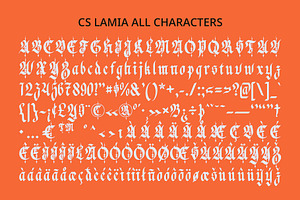 CS Lamia Blackletter Font