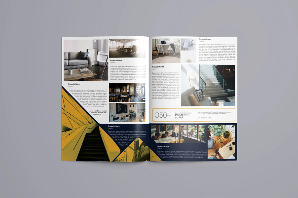 Interior Design Portfolio Template, a Brochure Template by retrographix (Photo 5 of 5)