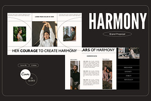 HARMONY - Fashion Canva Presentation, a Templates & Theme by AESTETHIC_STUDIO