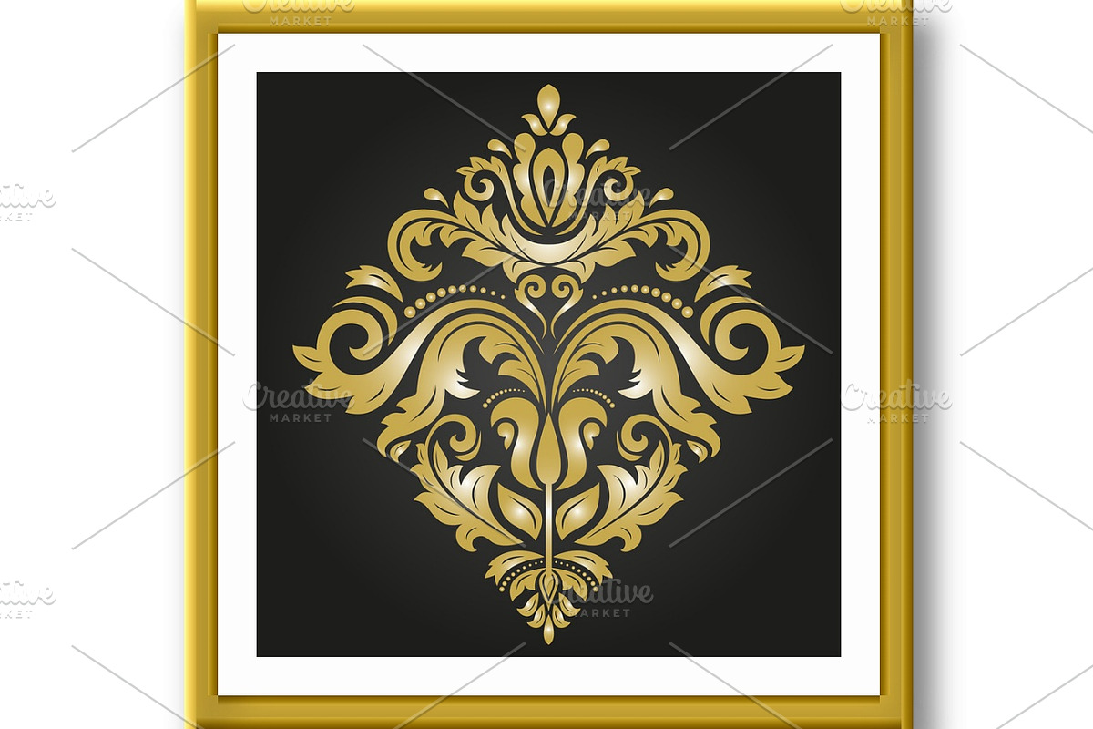 Oriental Abstract Vector Pattern, a Decorative Illustration by FineArtStudio (Photo 2 of 3)