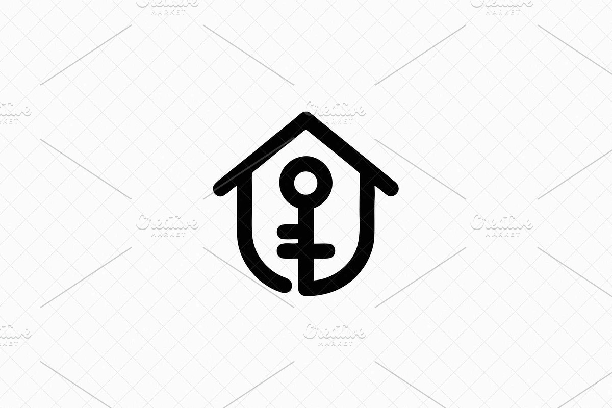House Key Emblem, an Object Illustration by Vectorium Studio (Photo 2 of 4)