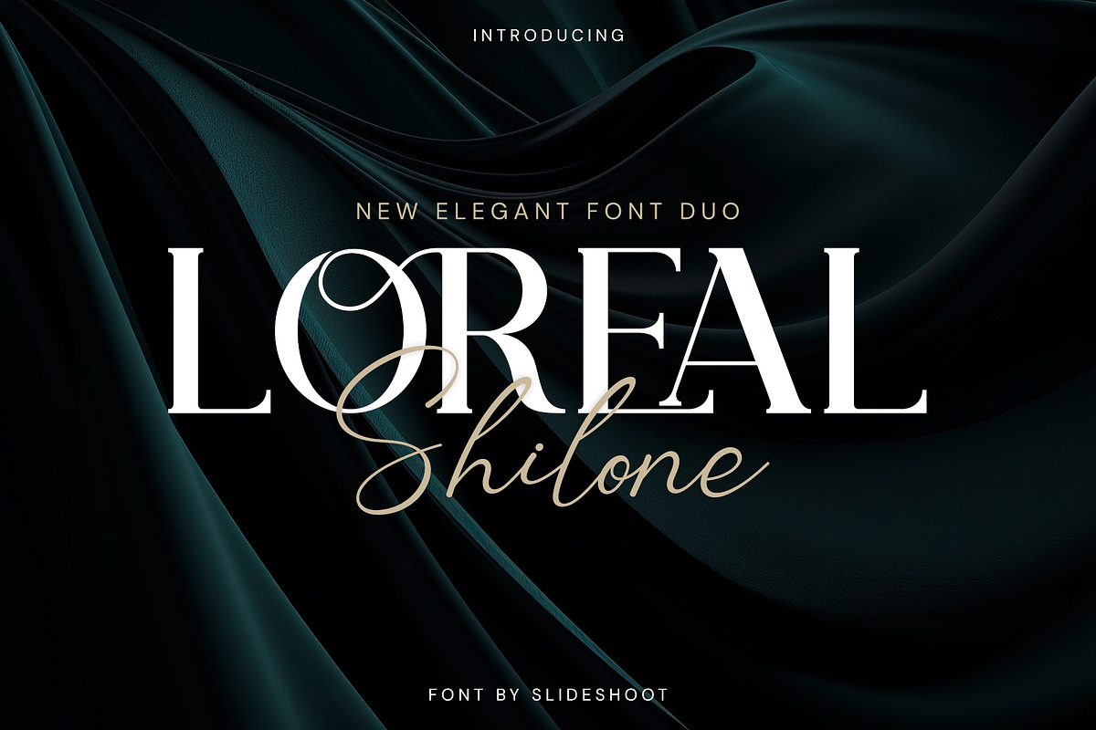 Loreal Shilone - Font Duo, a Serif Font by Idea Studio (Photo 1 of 13)