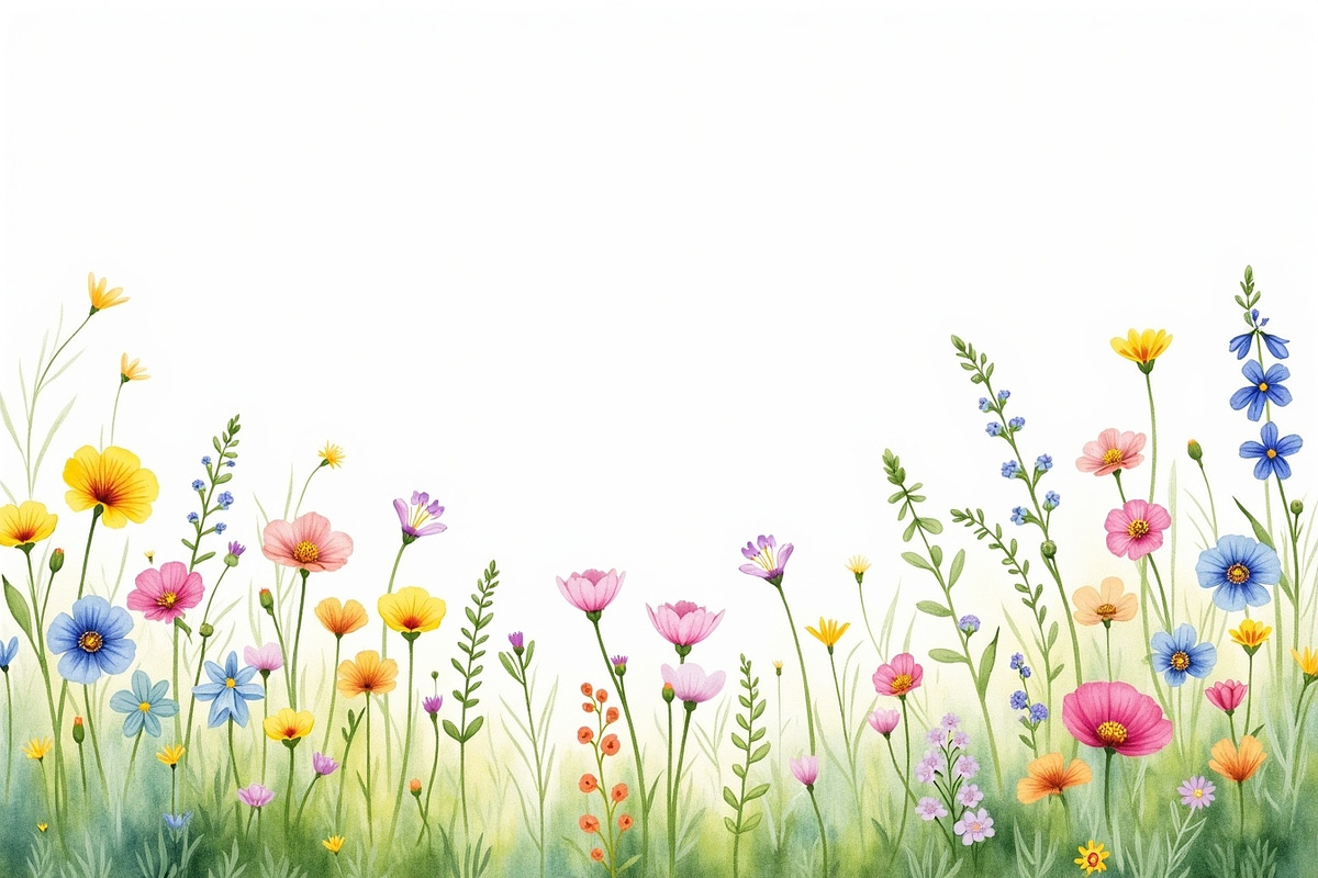 Summer Field Flower Lower Border, an Illustration by BIPLOB EXPERT (Photo 7 of 14)