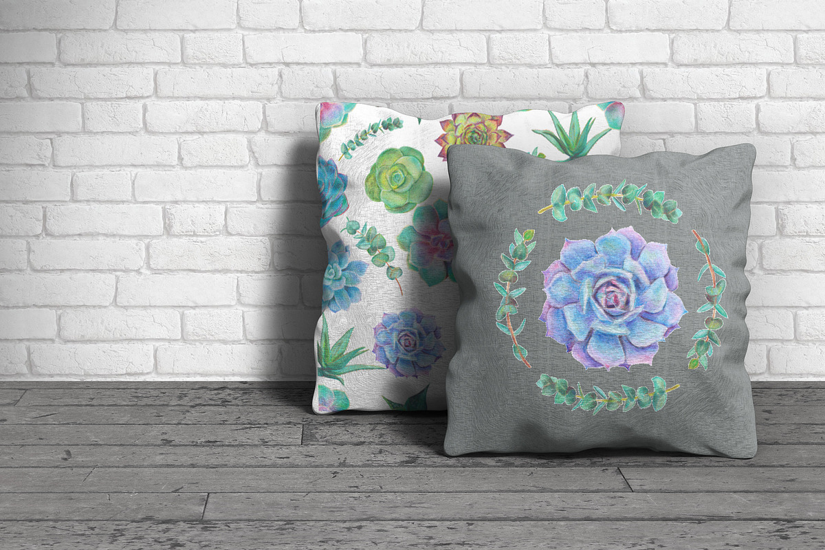 Hand drawn Succulents Clipart, an Illustration by Artemisia_Art (Photo 5 of 6)