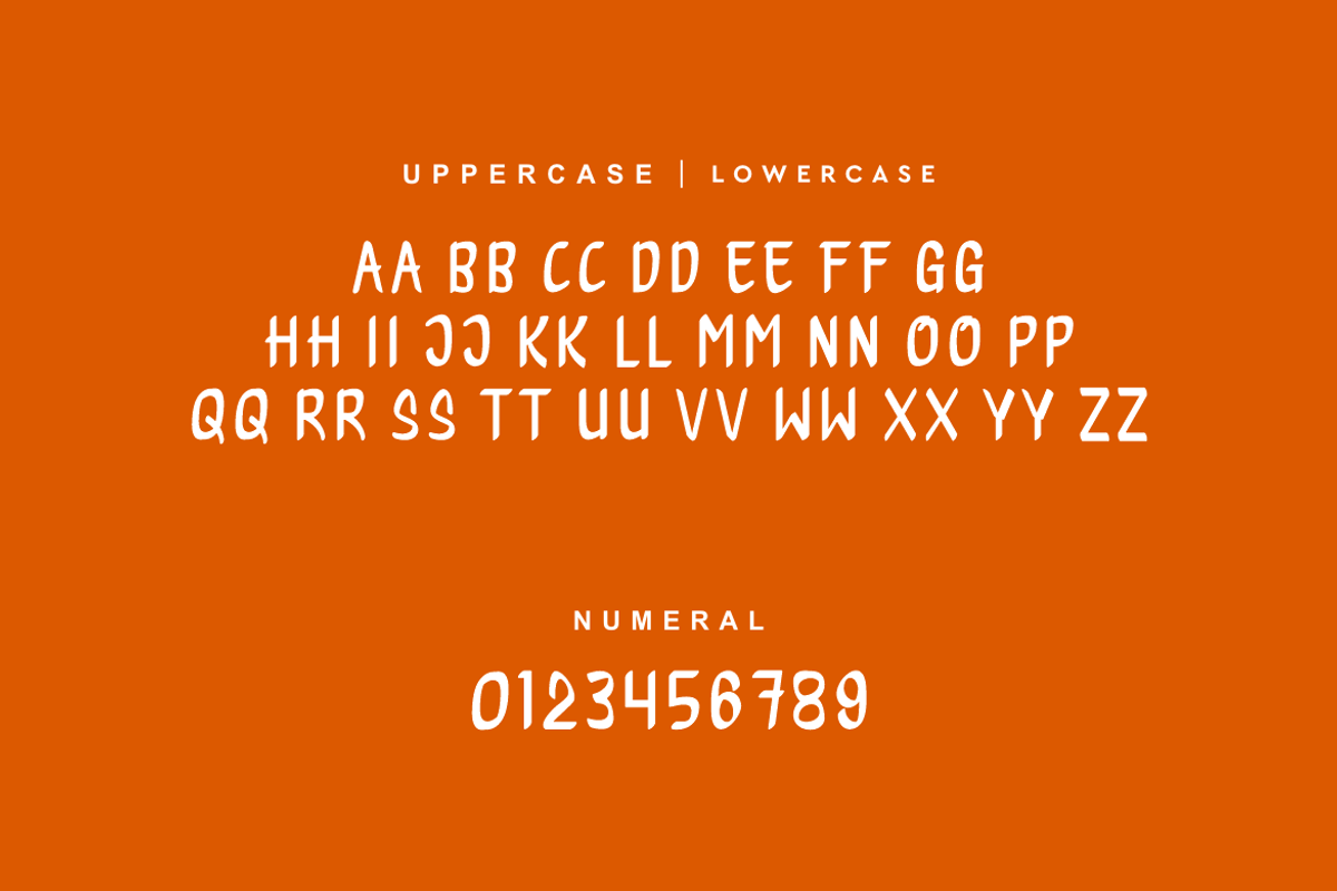 Skonek - Handdrawn Bold Font, a Handwritten Font by QR Design Studio (Photo 8 of 11)