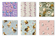 Easter Digital Paper Seamless Patter, an Illustration by CreationArt (Thumbnail 7 of 7)