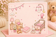 Baby Girl Nursery Illustration Set, a Person Illustration by dal digtal (Thumbnail 2 of 4)