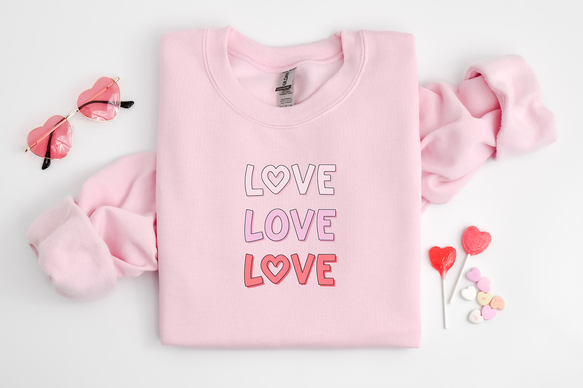 Pink Love - All Caps Heart Font, a Sans Serif Font by Kaya Fonts (Photo 3 of 20)