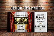 Birthday Party Invitation, an Invitation Template by MergeIdea (Thumbnail 1 of 2)