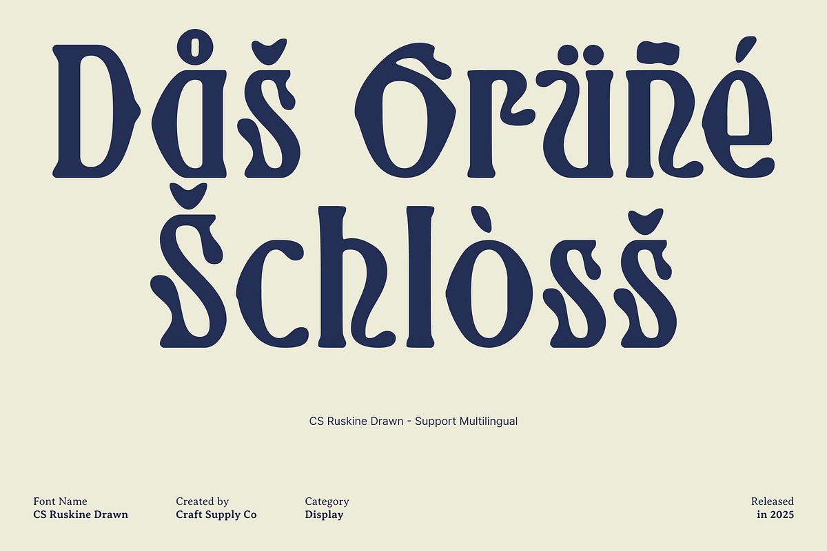 CS Ruskine Drawn, a Sans Serif Font by Craft Supply Co. (Photo 6 of 8)