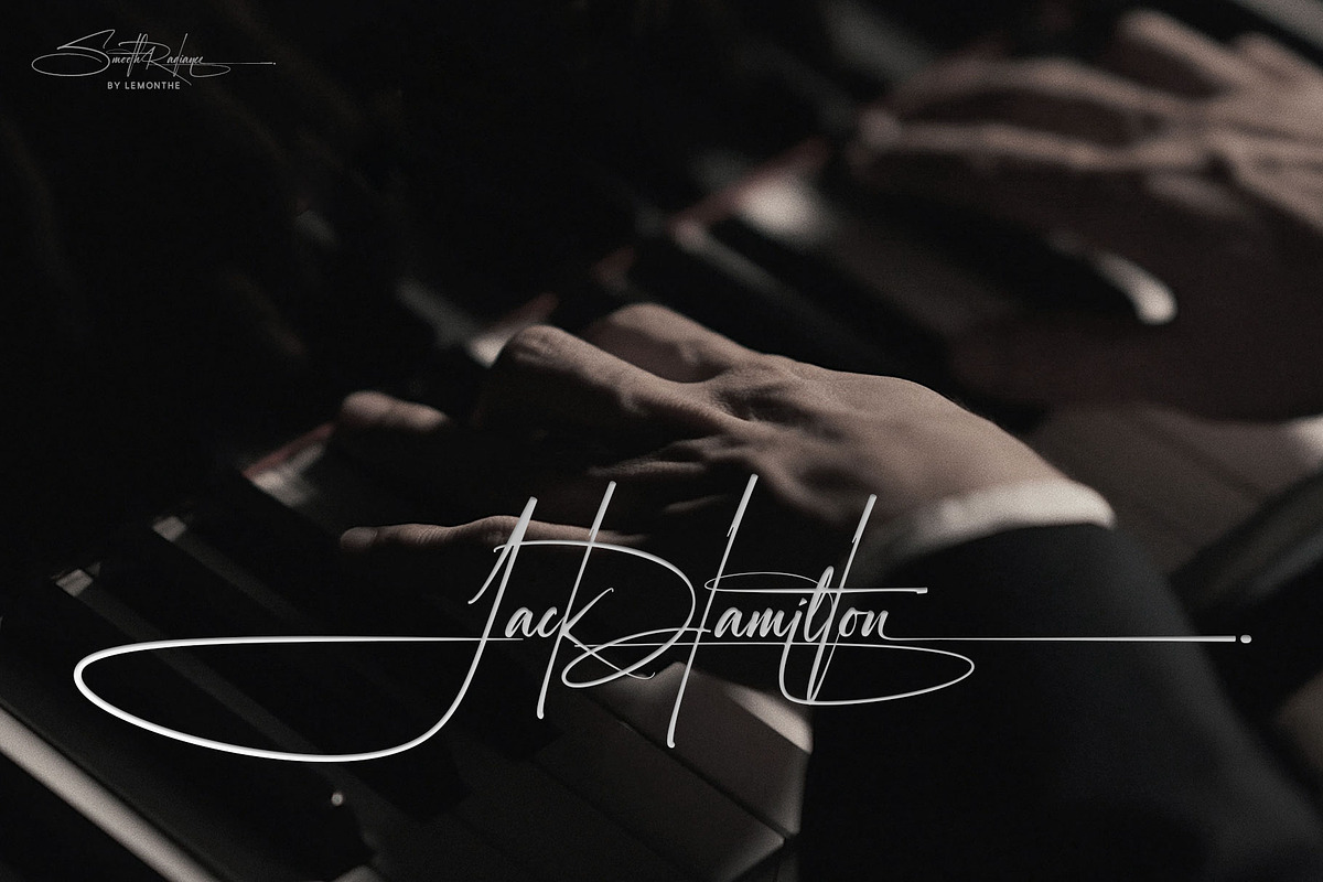 Smooth Radiance | Signature Font, a Script Font by Lemonthe (Photo 10 of 12)