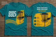 Disc Golf Basket and Flying Disc, a Sport Illustration by Vector Kitchen by Zoljo (Thumbnail 3 of 3)