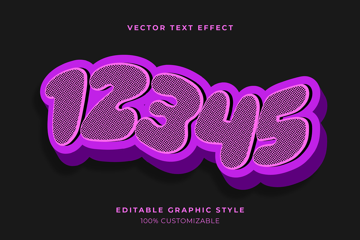Halftone Pop Shadow Text Effect preview 2