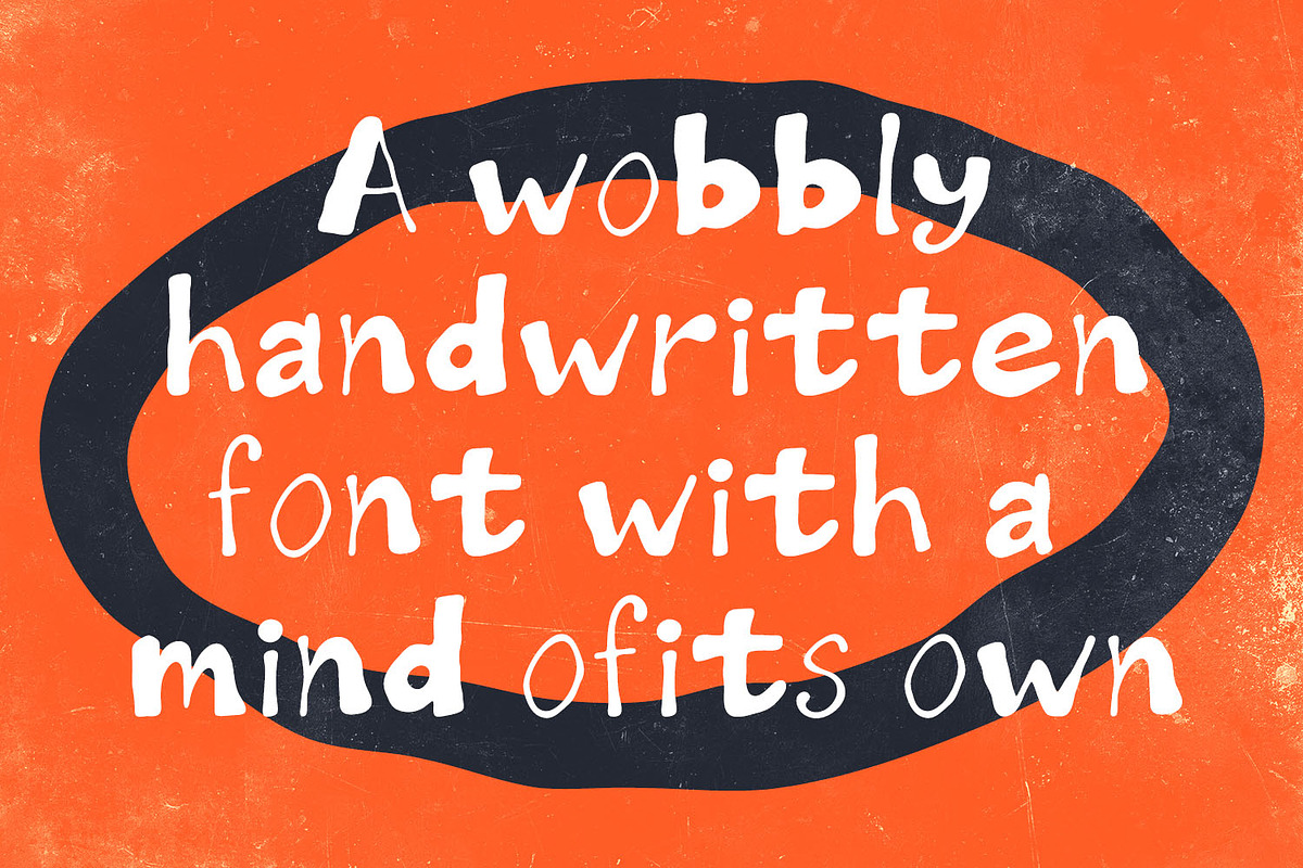 Wobbly Hand Font, a Handwritten Font by Handmadefont (Photo 4 of 14)