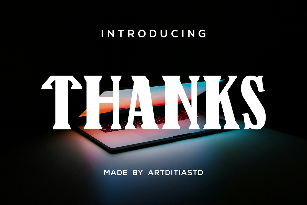 Rayyas font, a Blackletter Font by artditiastd (Photo 3 of 3)